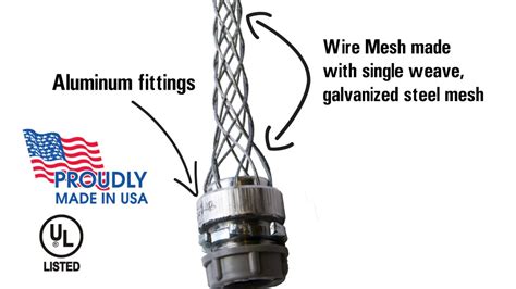 vertical strain relief wire mesh